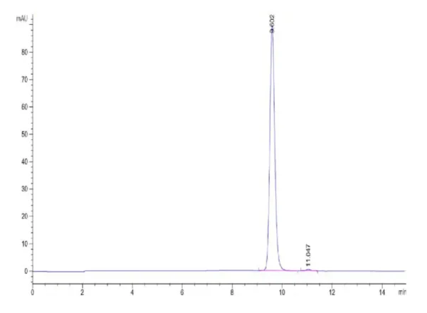 HPLC of Biotinylated Human HLA-A*02:01&B2M&P53 WT (HMTEVVRRC) Monomer P 2090