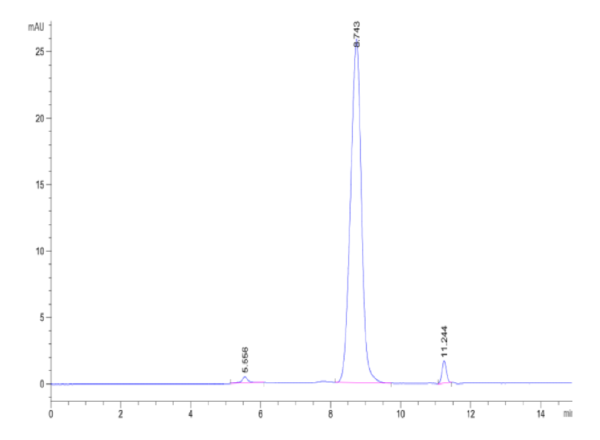 HPLC of Biotinylated Human Alkaline Phosphatase (Placental type) /ALPP  2179