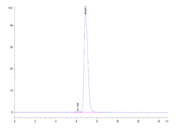 HPLC of Human HLA-A*03:01&B2M&gp100 (ALLAVGATK) Tetramer Protein 2184