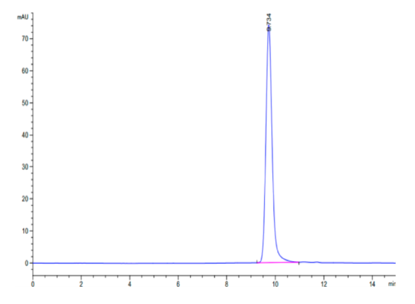 HPLC of Biotinylated Human HLA-A*11:01&B2M&KRAS G12V (VVGAVGVGK) Monome 2301