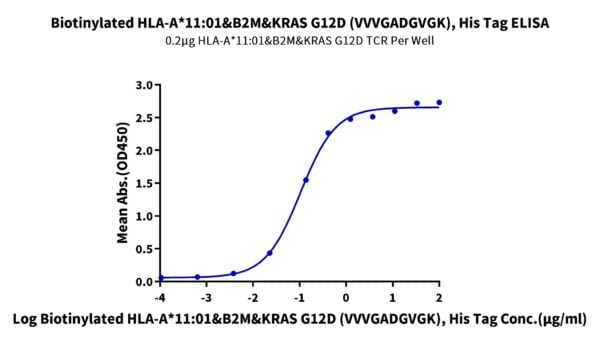 ELISA with Biotinylated Human HLA-A*11:01&B2M&KRAS G12D (VVVGADGVGK) Mo 2441