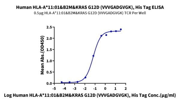 ELISA with Human HLA-A*11:01&B2M&KRAS G12D (VVVGADGVGK) Monomer Protein 2442