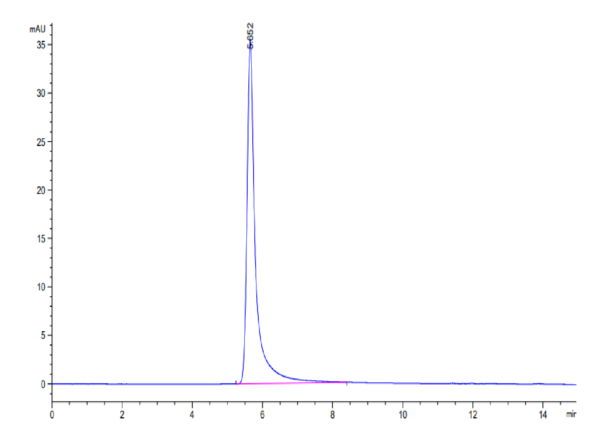 HPLC of Cynomolgus GPRC5D Protein-VLP 2710