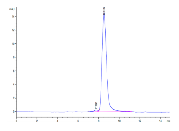 HPLC of Biotinylated Human M-CSF/CSF-1 Protein 3090