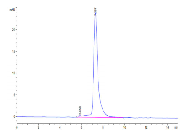 HPLC of Human MERTK/Mer Protein 3157