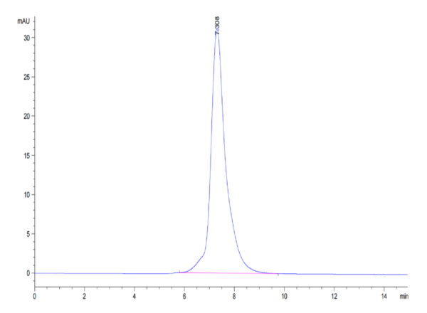 HPLC of Biotinylated Human IL-22R alpha 1&IL-10R beta Protein 3210