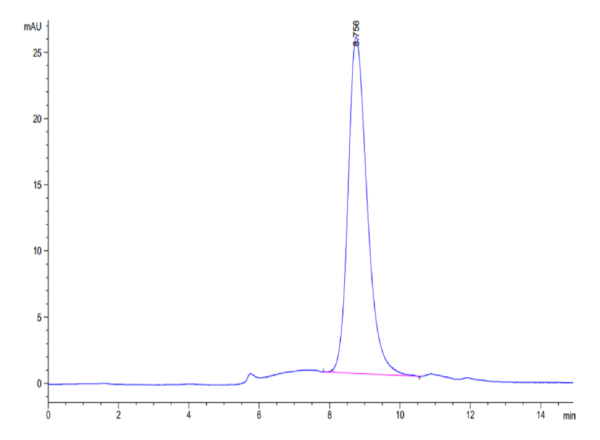 HPLC of Biotinylated Human Fc gamma RI/CD64 Protein 3492