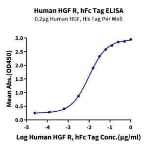 ELISA with Human HGF R/c-MET Protein 3868