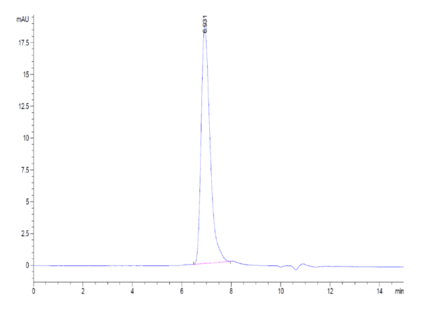 HPLC of Biotinylated Human RGMa Protein 4087