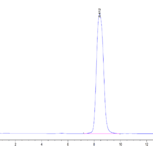 HPLC of Human GHR/Growth Hormone R Protein 4155
