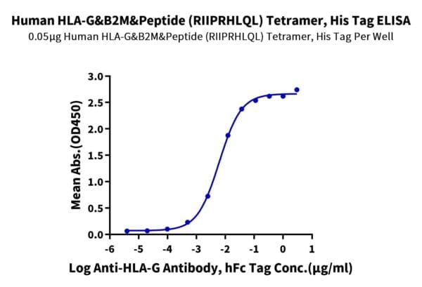 ELISA with Human HLA-G&B2M&Peptide (RIIPRHLQL) Tetramer Protein 4335
