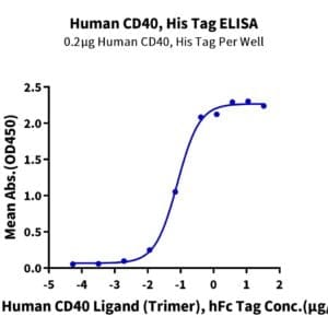 ELISA with Human CD40/TNFRSF5 Protein 4481