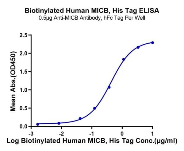 ELISA with Biotinylated Human MICB Protein 4776