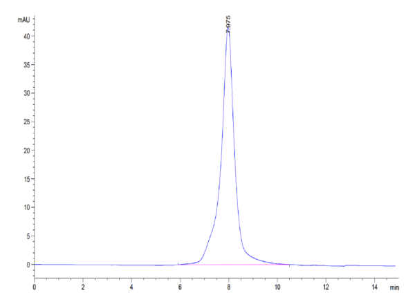 HPLC of Biotinylated Human FGFR2 alpha (IIIb) Protein 4783