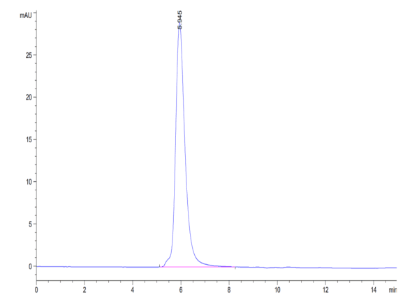 HPLC of Biotinylated Human M-CSF R/CSF1R/CD115 Protein 4883