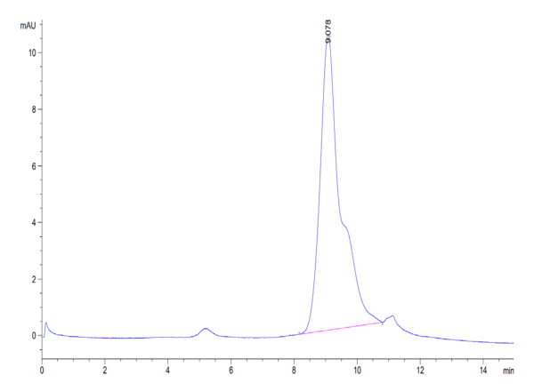 HPLC of Biotinylated Human BCMA/TNFRSF17 Protein 5209