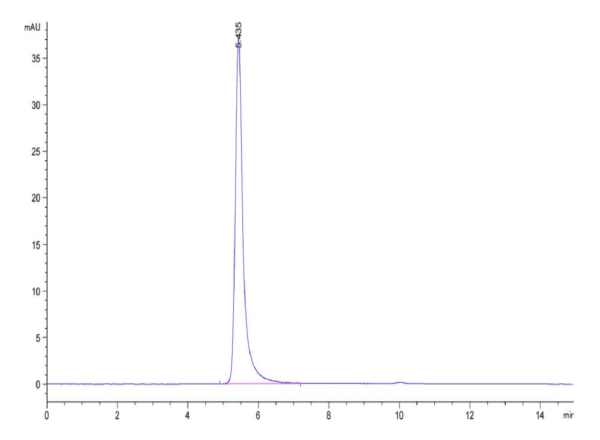 HPLC of Biotinylated Human Integrin alpha V beta 5 (ITGAV&ITGB5) Hetero 5258